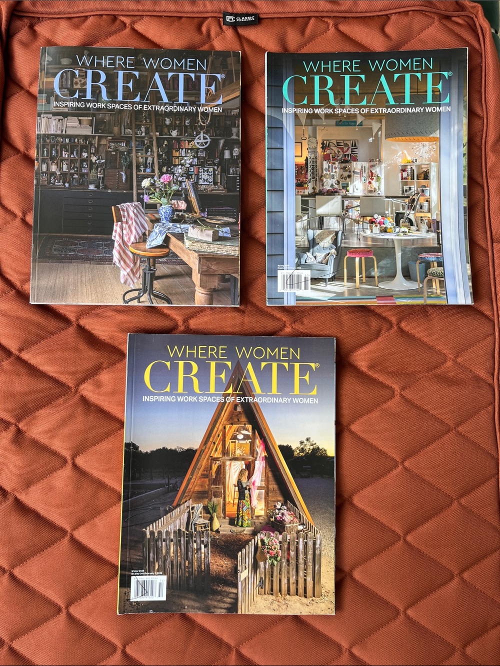 WHERE WOMEN CREATE MAGAZINES BUNDLE OF THREE (3)